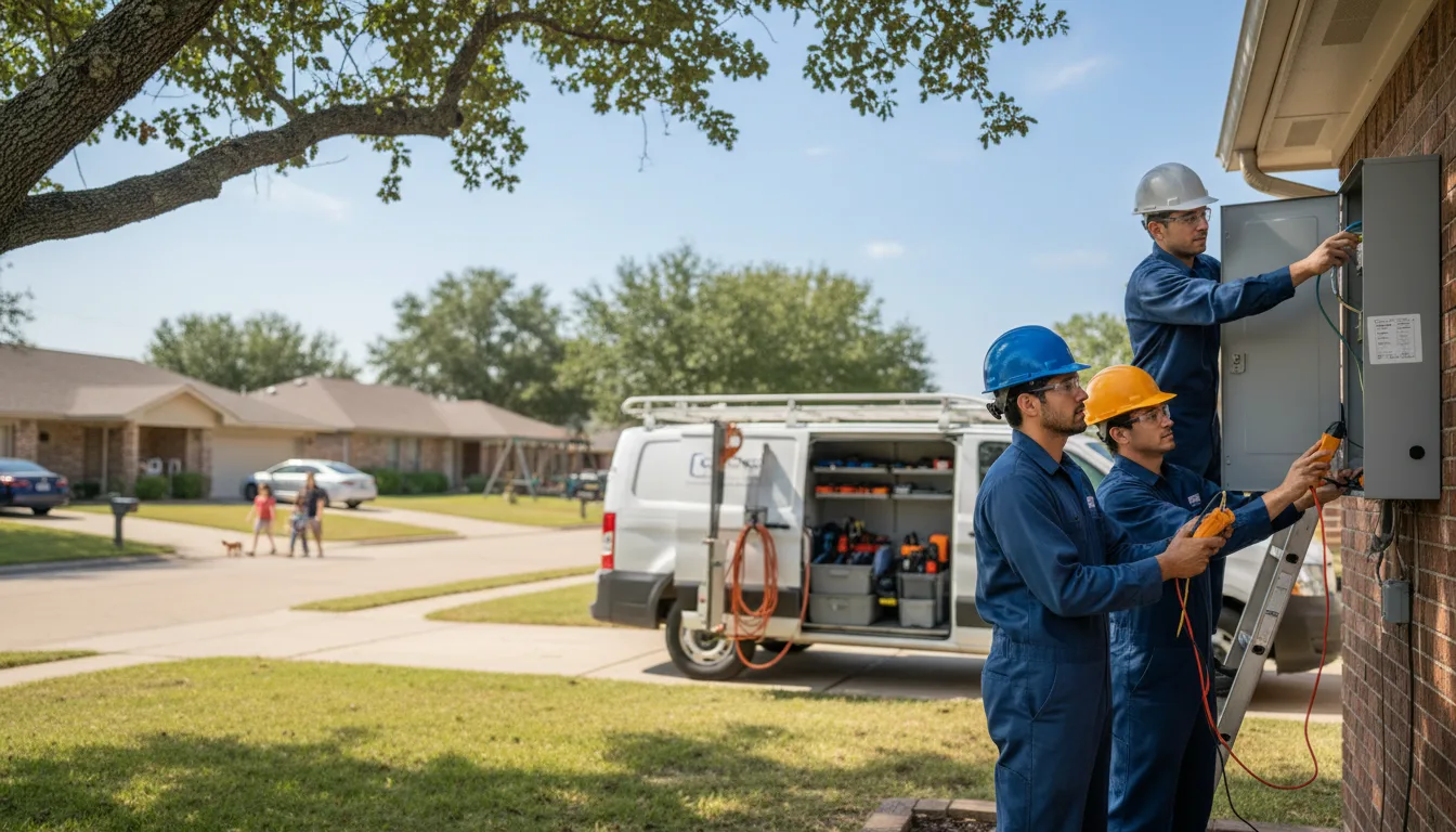 Certified electrician providing emergency electrical services in Macksburg, IA
